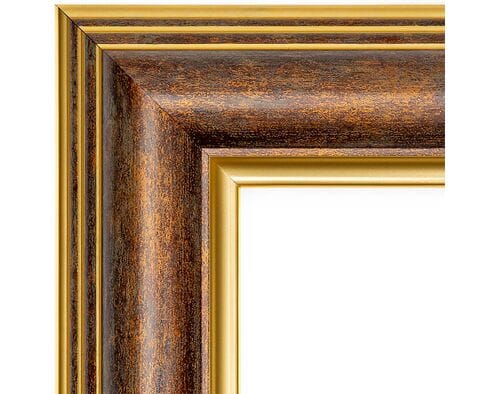 Rama obrazu 40x50 postarzane drewno ze złotem 2875