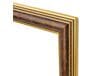 Rama obrazu 40x50 postarzane drewno ze złotem 2875 ramy do obrazów