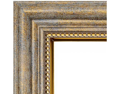 Rama do obrazów jasne postarzane drewno ze złotem 40cm*50cm 2967