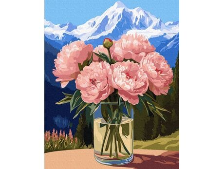 Czułość i przestrzeń 40x50 cm malowanie po numerach