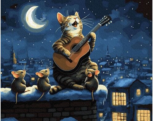 Śpiew pod gwiazdami 40x50 cm