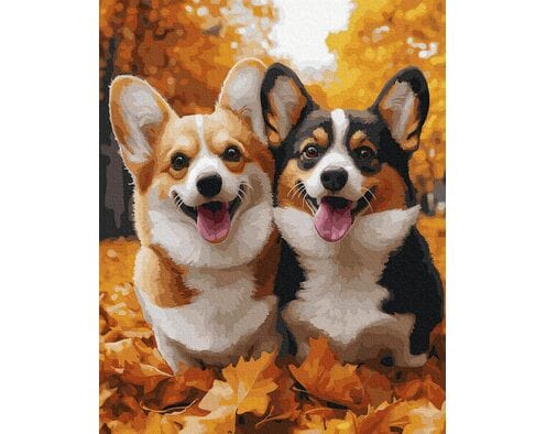 Jesienni towarzysze 40x50 cm