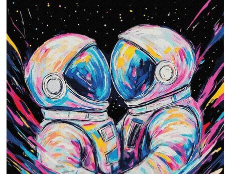 Pocałunek w próżni 40x50 cm malowanie po numerach