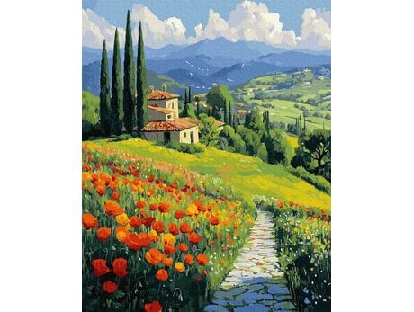 Zapach górskiej łąki 40x50 cm malowanie po numerach
