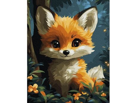 Magiczny lisek 40x50 cm malowanie po numerach