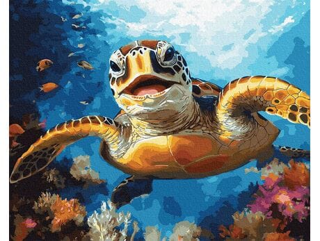 W objęciach oceanu 40x50 cm malowanie po numerach