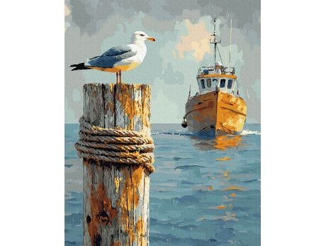 Strażniczka morza 40x50 cm malowanie po numerach
