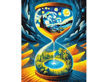 Klepsydra wszechświata 40x50 cm malowanie po numerach