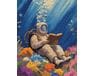 Książka na dnie oceanu 40x50 cm malowanie po numerach