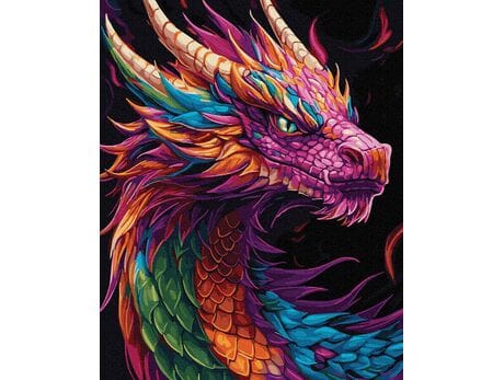 Żar smoczego serca 40x50 cm malowanie po numerach