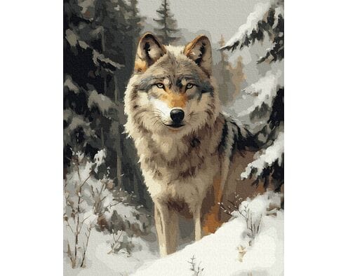 Zimowy zwiad 40x50 cm