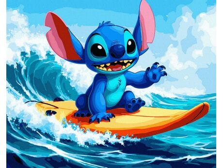 Kosmiczny surfer 40x50 cm malowanie po numerach