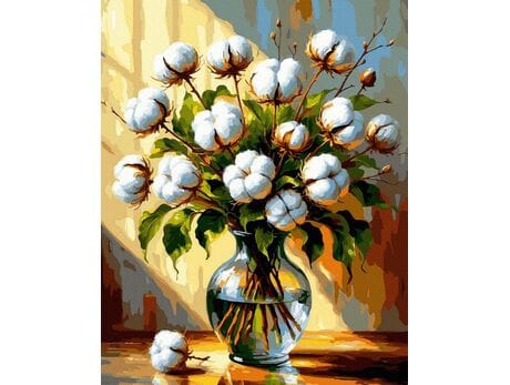 Bawełniany sen 40x50 cm malowanie po numerach