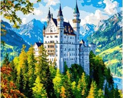 Zamek w chmurach - Neuschwanstein 40x50 cm