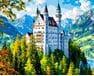 Zamek w chmurach - Neuschwanstein 40x50 cm malowanie po numerach