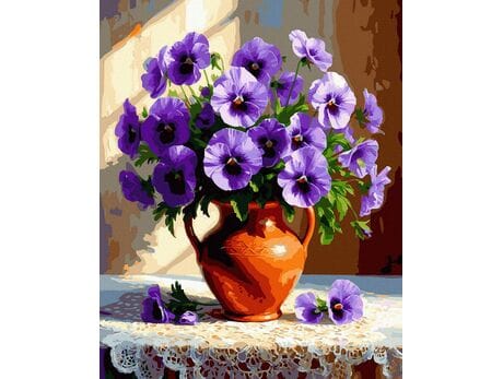 Kwiaty codzienności 40x50 cm malowanie po numerach