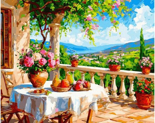 Cisza zielonych wzgórz 40x50 cm