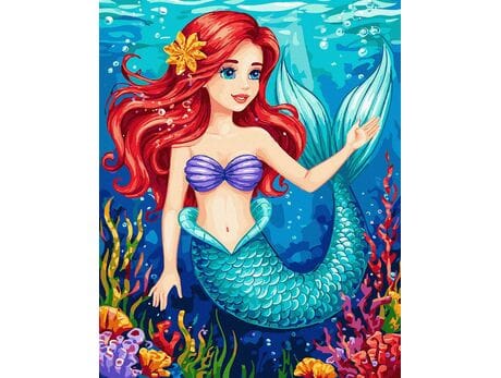 Syrenka i magia głębin 40x50 cm malowanie po numerach