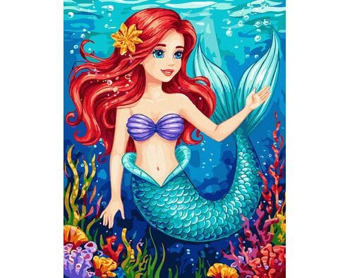 Syrenka i magia głębin 40x50 cm