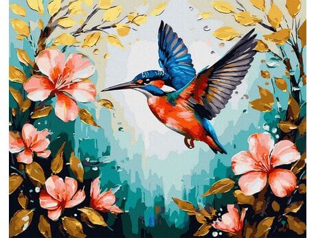 Światło, które frunie 40x50 cm malowanie po numerach