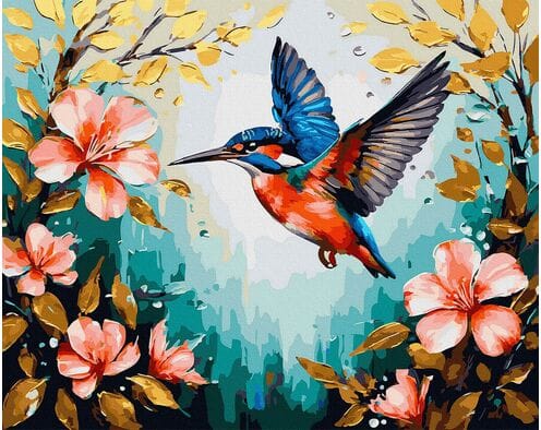 Światło, które frunie 40x50 cm