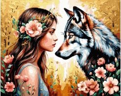 Złoty świt odwagi 40x50 cm