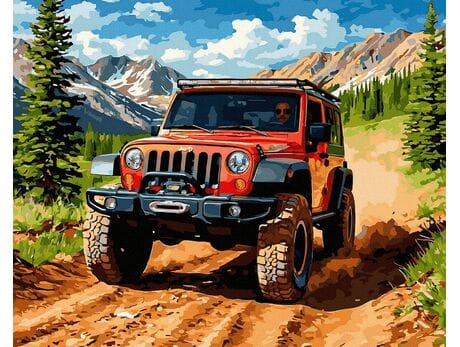 Wiosenny offroad 40x50 cm malowanie po numerach