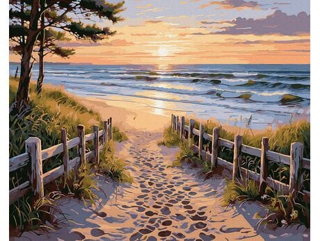 Tam, gdzie czeka horyzont 40x50 cm malowanie po numerach