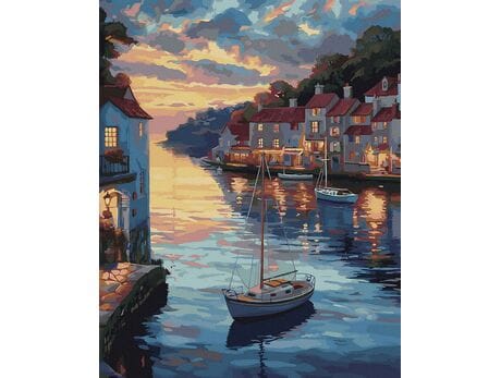 Ostatnie światło dnia 40x50 cm malowanie po numerach