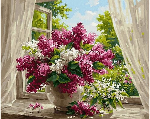 Parapet pełen wiosny 40x50 cm