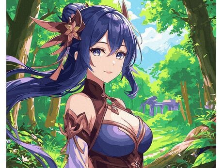 Magia anime 40x50 cm malowanie po numerach