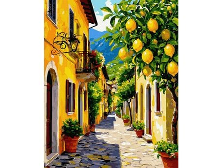 Greckie lato 40x50 cm malowanie po numerach