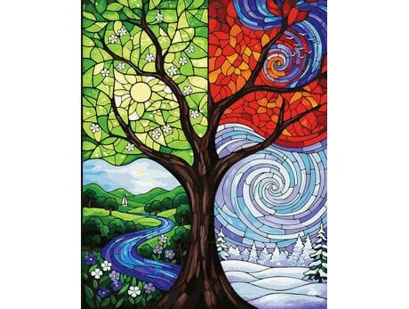 Podział czasu 40x50 cm malowanie po numerach