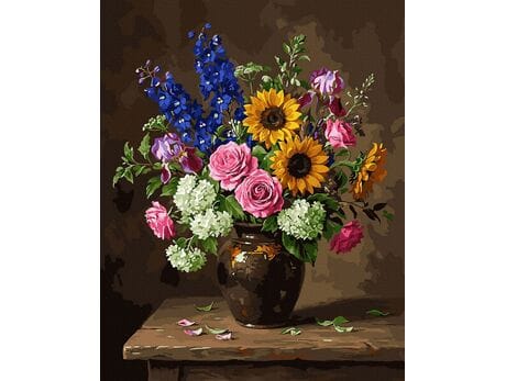 Światło w ciemności 40x50 cm malowanie po numerach