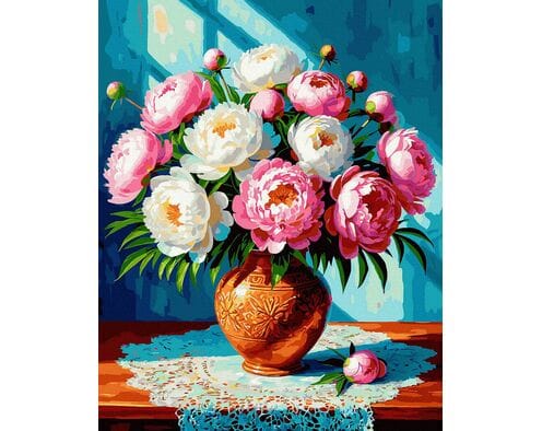 Sekret turkusowego tła 40x50 cm