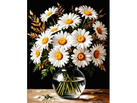 Złoty detal 40x50 cm malowanie po numerach