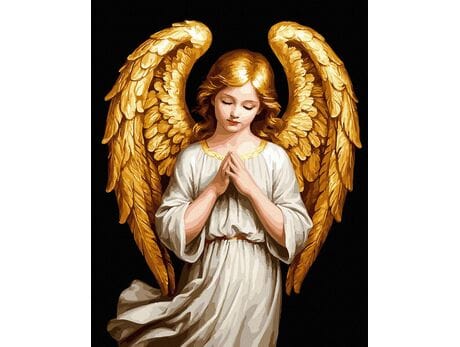 Złota obecność 40x50 cm malowanie po numerach