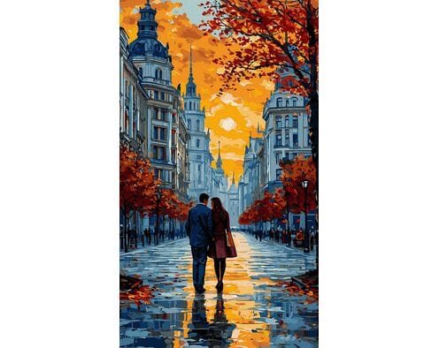 Szepty starych ulic 40x70 cm