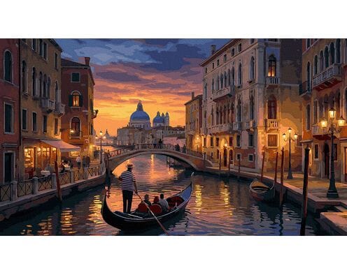 Cienie i światła Wenecji 40x70 cm