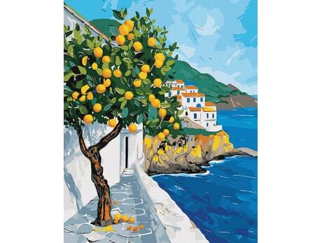 Złote Owoce Grecji 50x65 cm malowanie po numerach