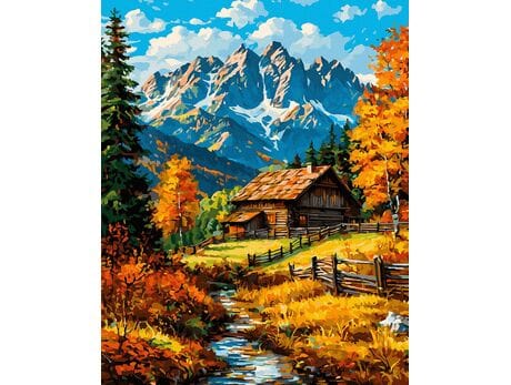 Wśród rudych zboczy 50x65 cm malowanie po numerach