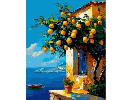 Gdzie rosną cytryny 50x65 cm malowanie po numerach