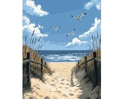 Piaszczysty azyl 50x65 cm