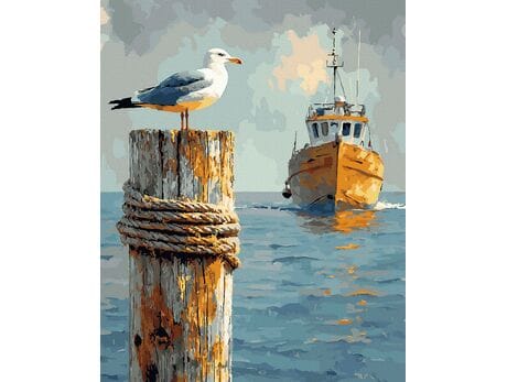 Strażniczka morza 50x65 cm malowanie po numerach