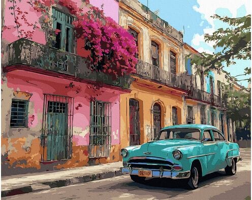 Turkusowy klasyk 50x65 cm