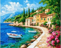 Szmaragdowy nurt 50x65 cm