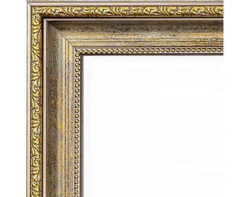Rama do obrazów 40cm*50cm postarzane jasne drewno ze złotem 4534