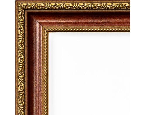 Rama do obrazów 40cm*50cm mahoń ze złotem 4541