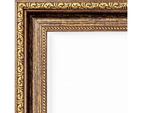 Rama do obrazów 40cm*50cm orzech ze złotem 4565