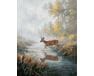 Skokami przez mgłę 40x50 cm malowanie po numerach